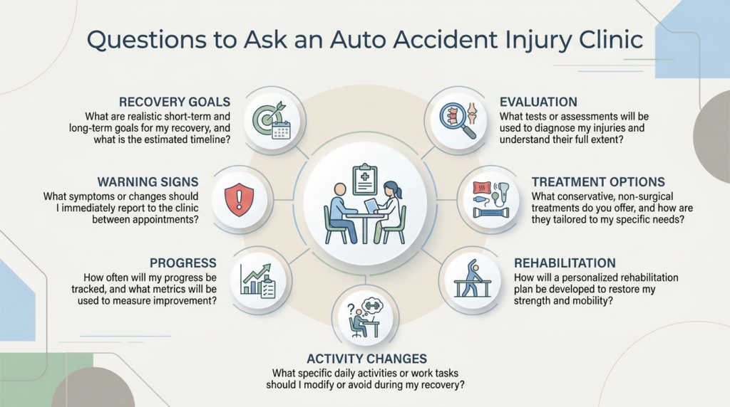Questions Dallas accident patients should ask when choosing an injury chiropractic clinic